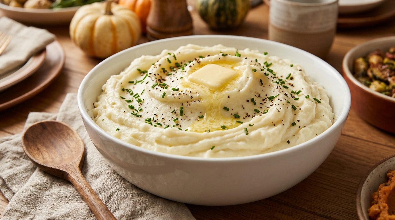 Greek yogurt recipes: creamy mashed potatoes with chives