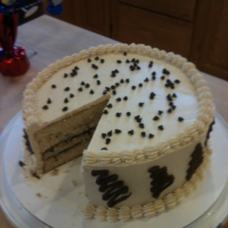 Layer cake with creamy brown butter frosting