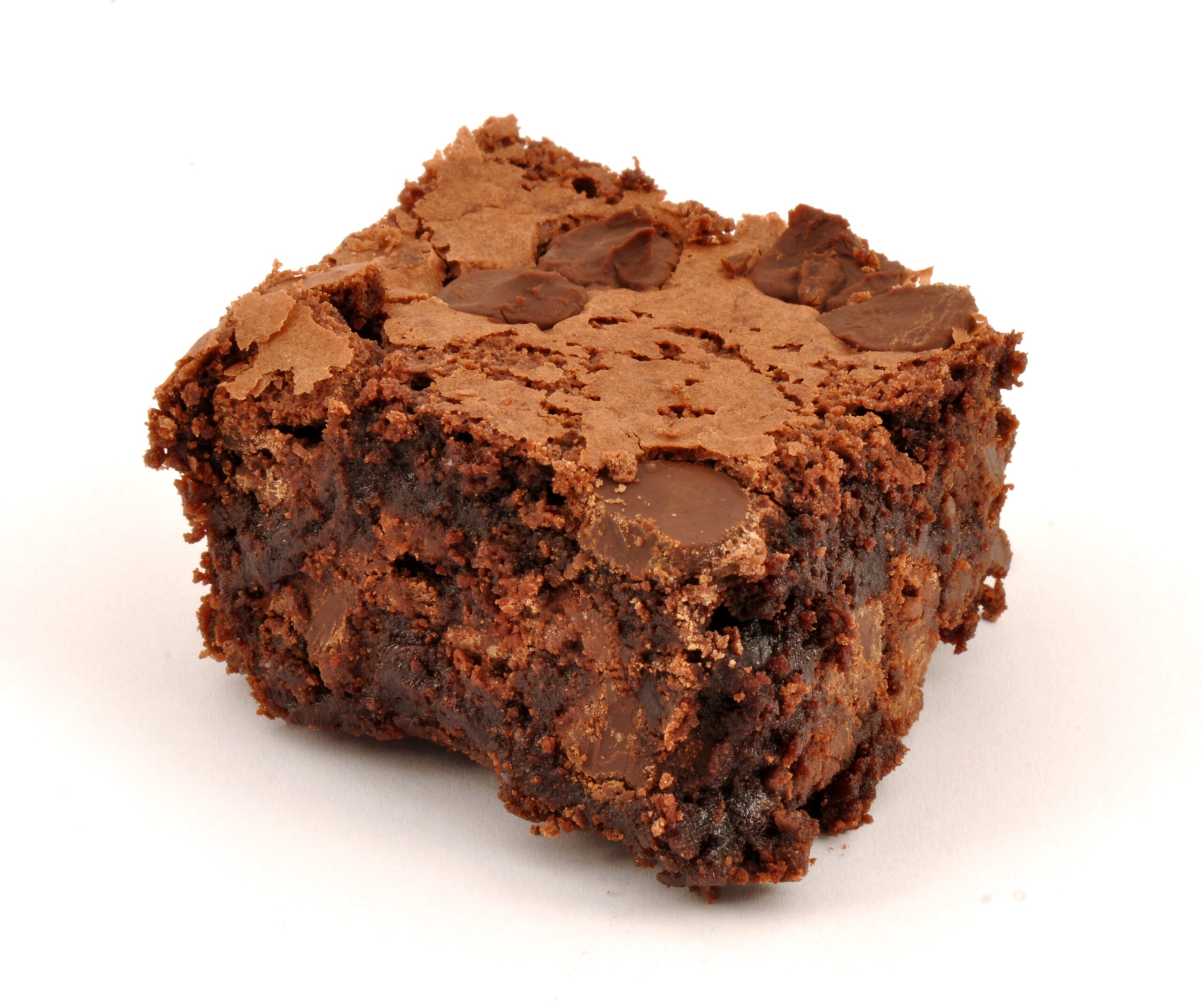 Fudgy chocolate brownie square