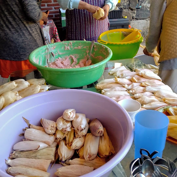Sweet tamales de dulce served on a plate