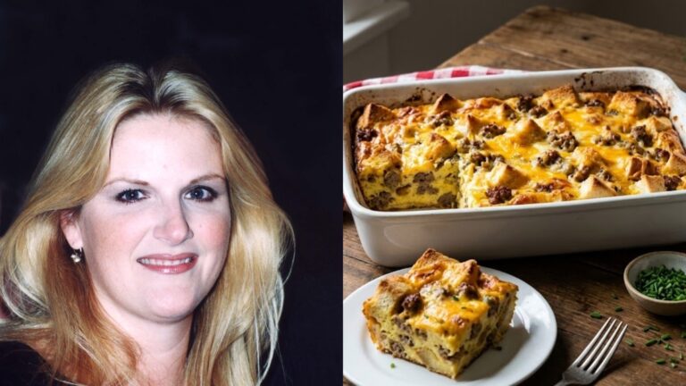 Country star recipes cover with Trisha Yearwood and a breakfast sausage casserole
