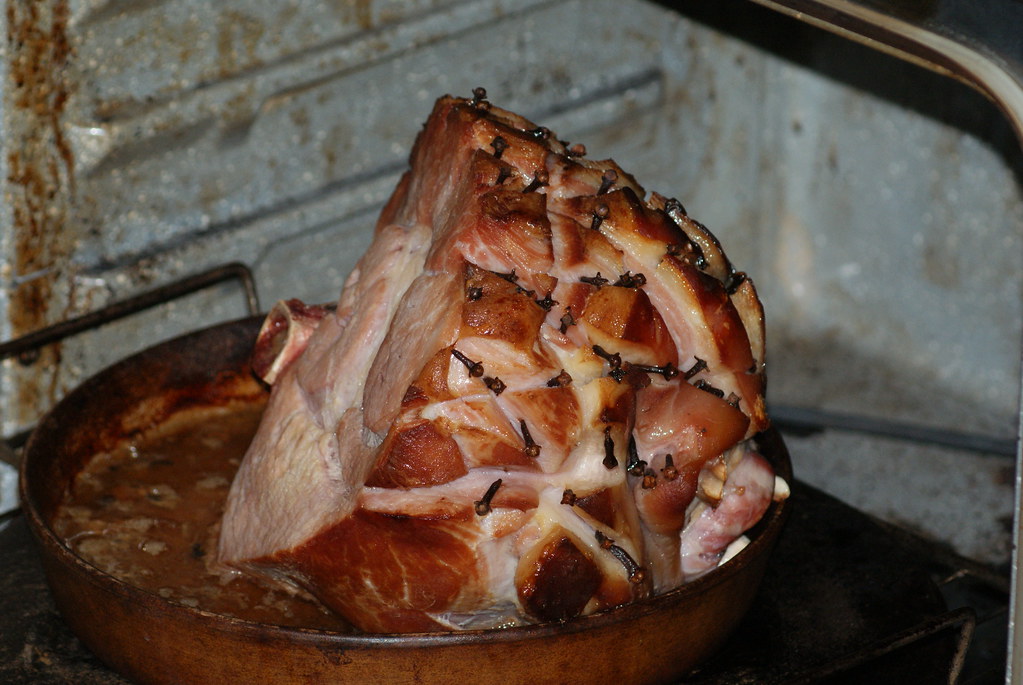 Maple Dijon glazed roast in a pan