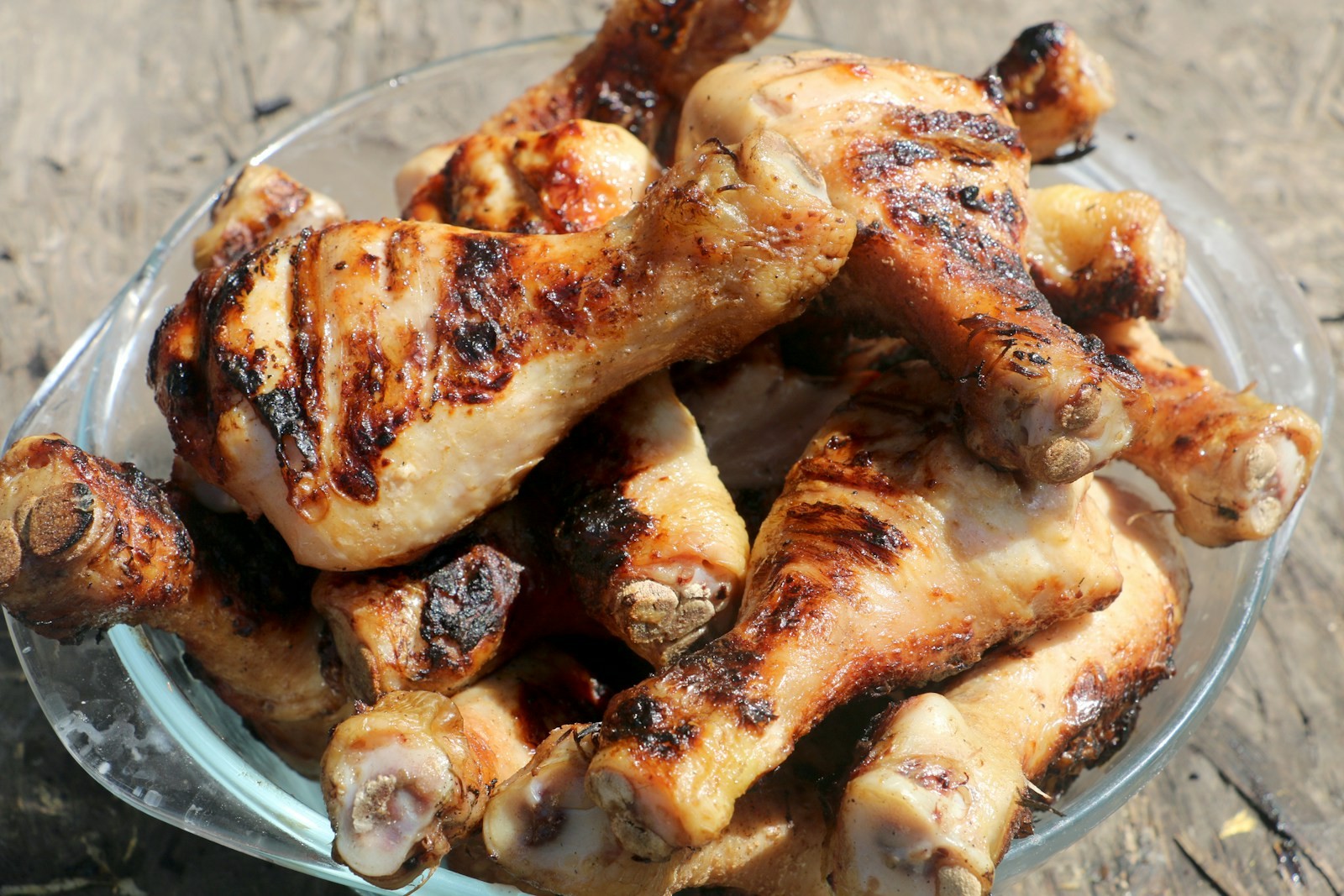Golden baked chicken drumsticks like the shake and bake chicken in Chrissy Teigen recipes
