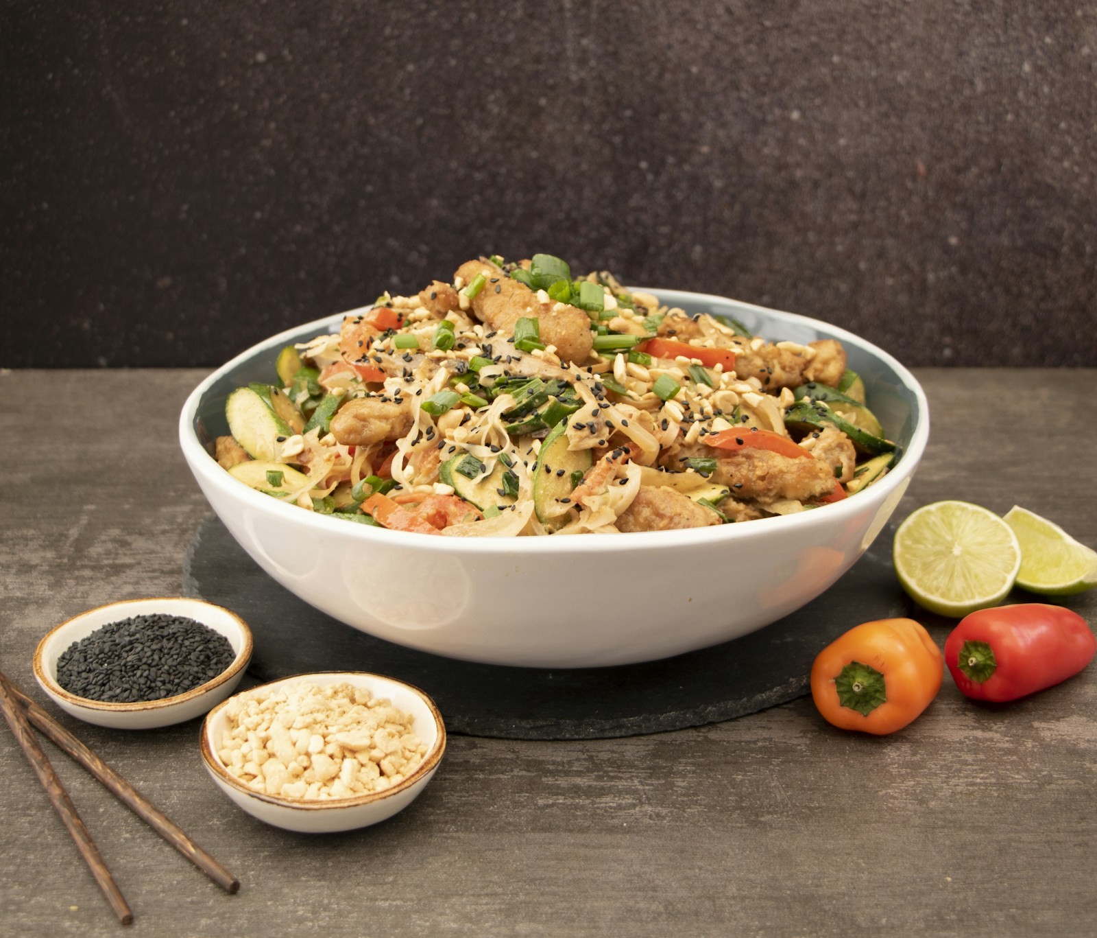 Sesame noodle salad like the sesame chicken noodles from Chrissy Teigen recipes